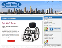 Tablet Screenshot of mobility-solutions.com